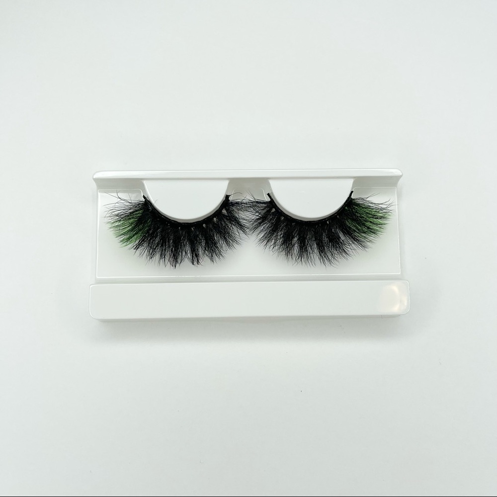 Green Color Lashes